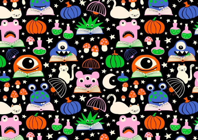 Puzzel Monsters aan het werk 1000 stukjes