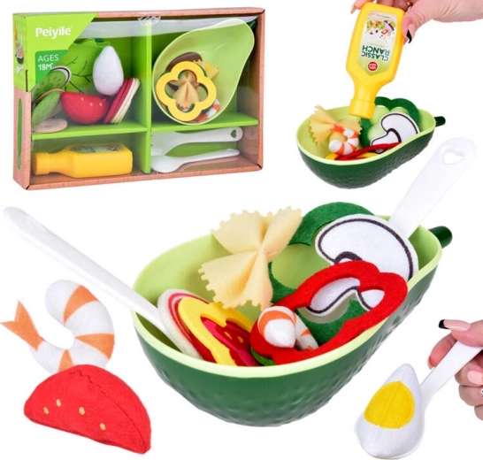 Kinder set voor het maken van salade Avocado