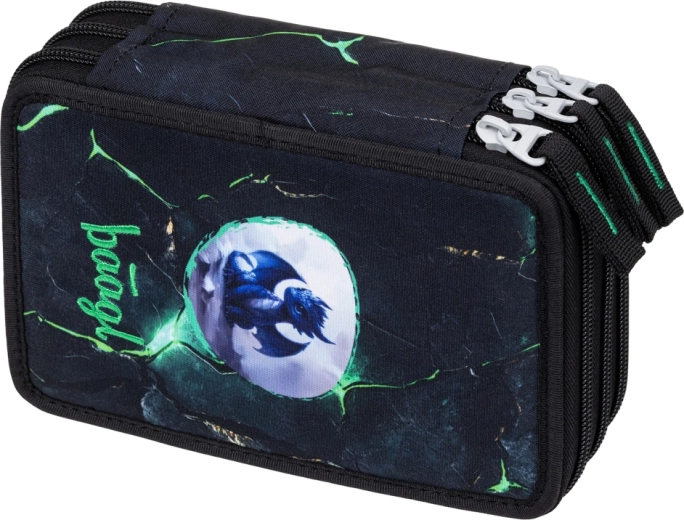 Schooletui met drie lagen met drakenmotief BAAGL