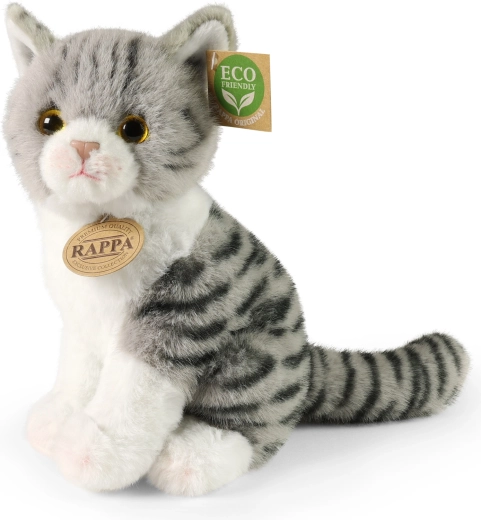 Pluchen kat Rappa eco-friendly 24 cm