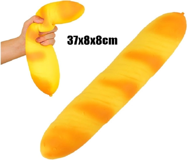 XXL antistress baget-kattenknuffel 38 cm