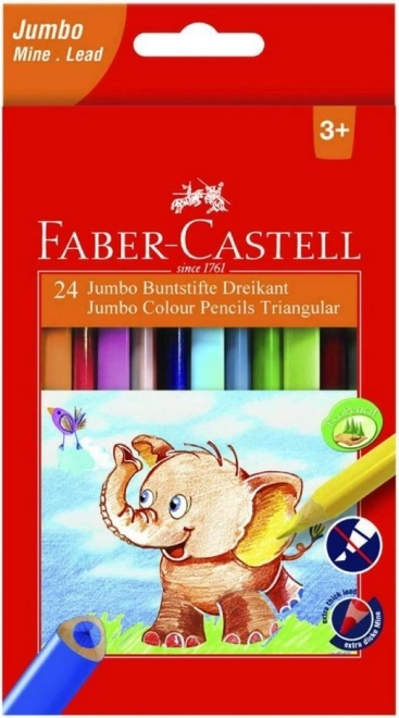 Extra Jumbo kleurpotloden 12 stuks Faber-Castell
