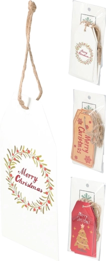 Cadeaulabels voor cadeaus 6 × 12 cm, mix van motieven (10 stuks)