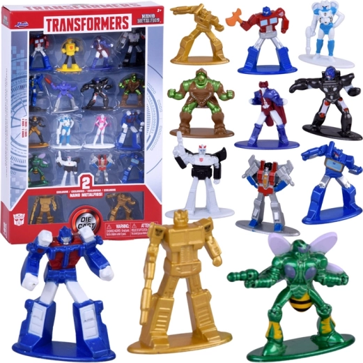 Transformers Nano Metalfigs – verzamelset van 18 metalen figuurtjes, serie 3
