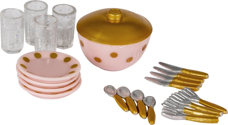 Eetservies voor het Lundby-poppenhuis