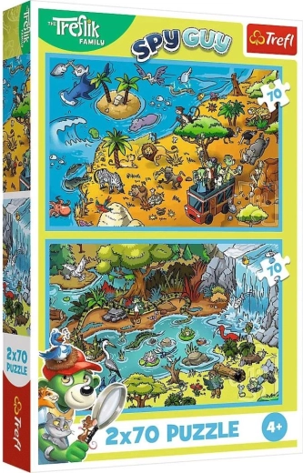 Puzzel Treflíci in het dierenland 2x70 stukjes