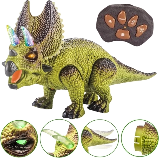 Woopie op afstand bestuurbare robotdinosaurus Triceratops