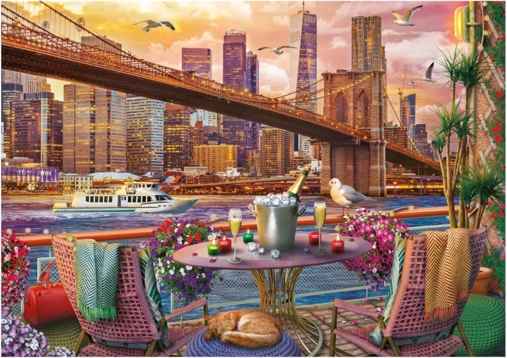 Educa puzzel Romantisch diner in New York, 2000 stukjes
