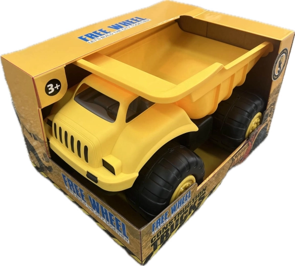 Grote gele GIGA-kiepwagen