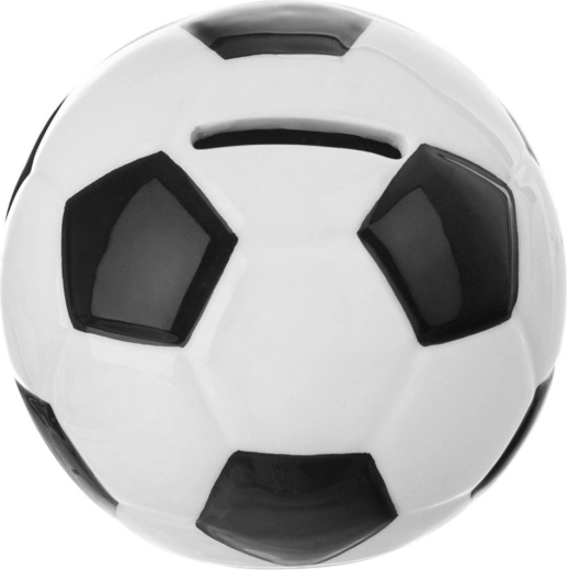 Keramische spaarpot voetbal 10 cm
