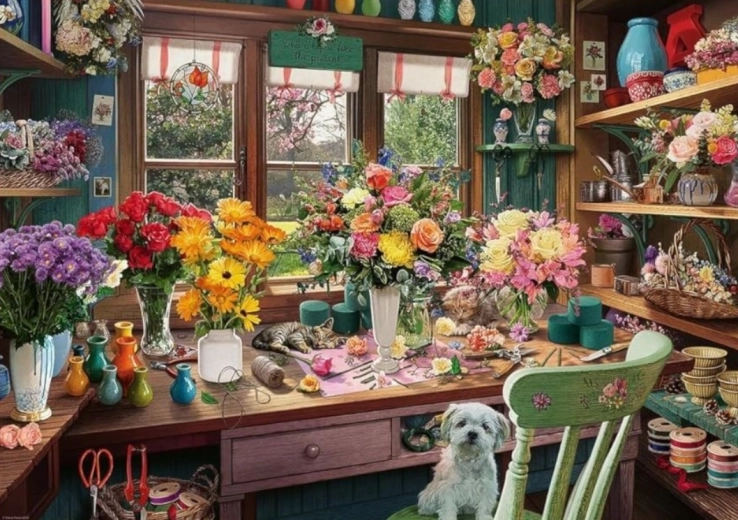 Puzzle RAVENSBURGER Bloemenbetovering 1000 stukjes