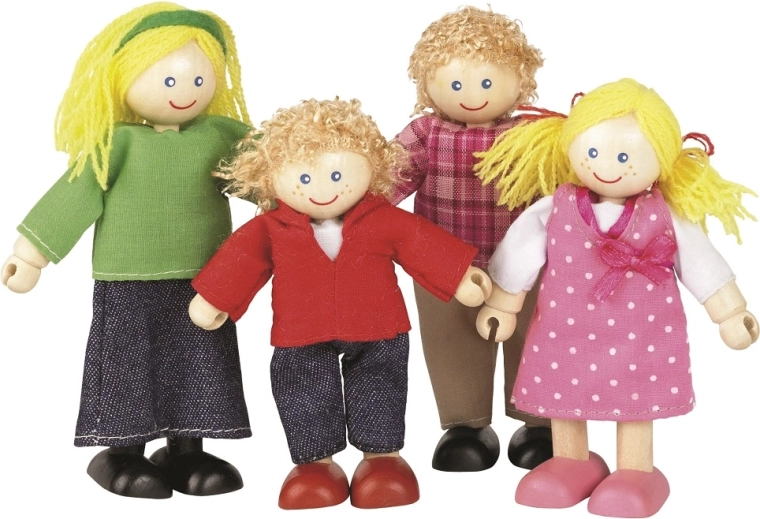 Tidlo Houten poppenhuispoppen – Familie
