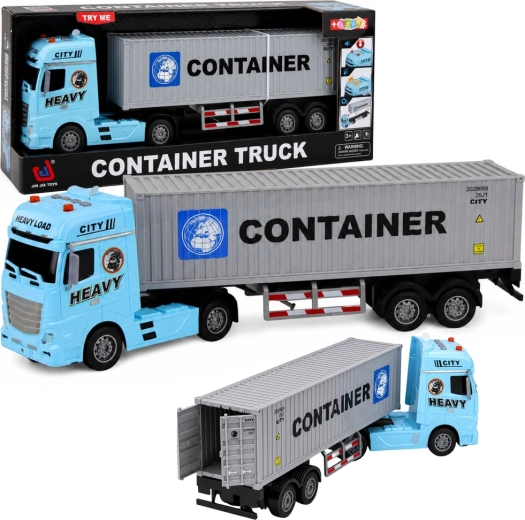Kindertruck met container, licht en geluid, 54 cm - 1 stuk
