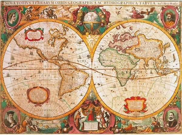 Clementoni Puzzel Historische kaart 1000 stukjes
