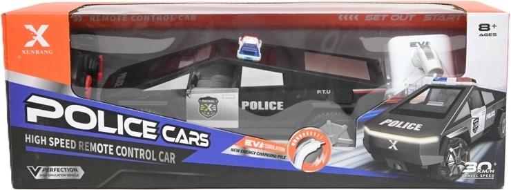 Futuristische op afstand bestuurbare politieauto RC
