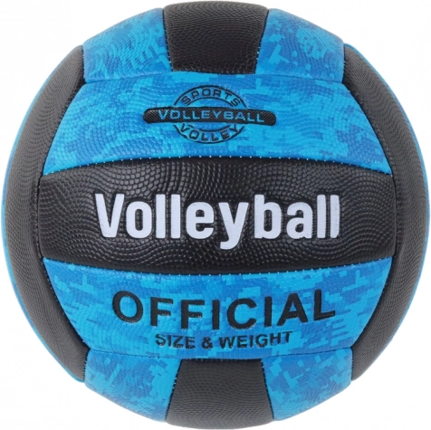 Volleybalbal blauw-zwart maat 5