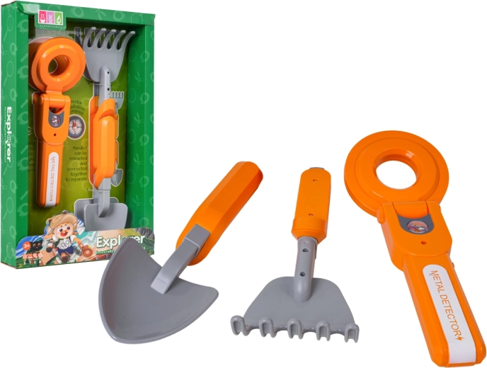Set voor kleine ontdekkers met metaaldetector