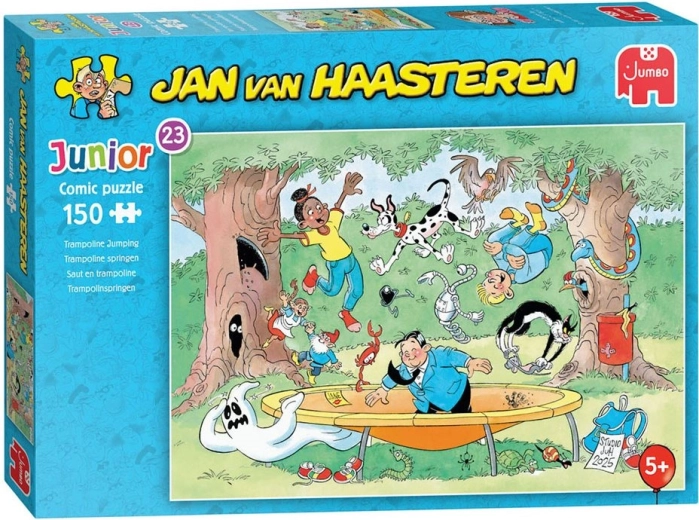 JUMBO puzzel Jan van Haasteren Junior: Springen op de trampoline, 150 stukjes