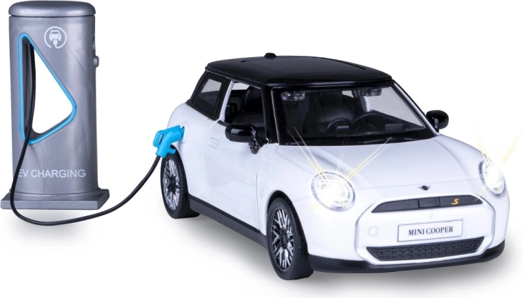 Metalen model Mini Cooper op schaal 1:28, wit