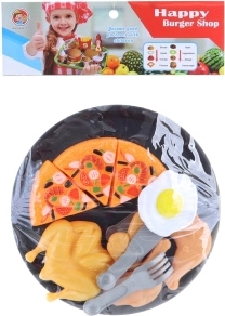 Set van plastic eten met dienblad voor kinderen