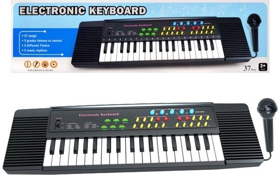 Kinder elektronische toetsen met microfoon (37 toetsen) - 1 stuk