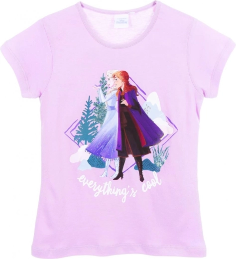 Meisjes T-shirt Frozen lichtpaars