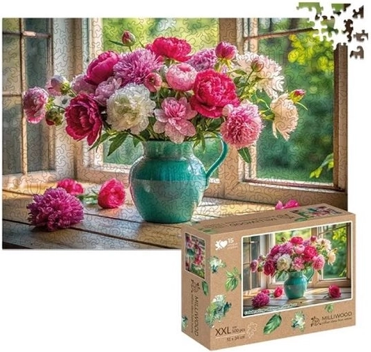 Milliwood houten puzzel XXL bloeiend raam 500 stukjes
