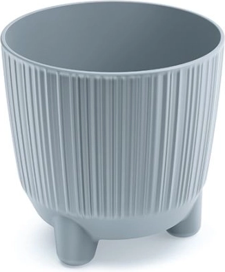 Bloempot op pootjes RYFO, lichtgrijs, diameter 10,7 cm