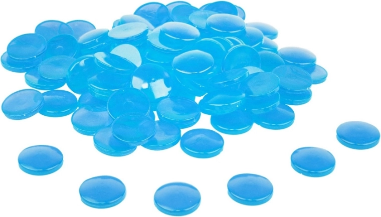 Wissner transparante telstenen blauw 100 stuks