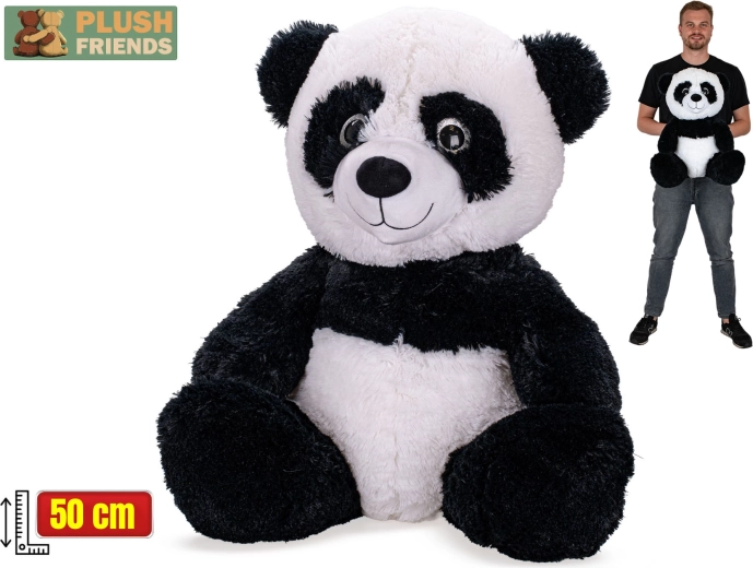 Plush Friends pluche panda 50 cm (zittend)