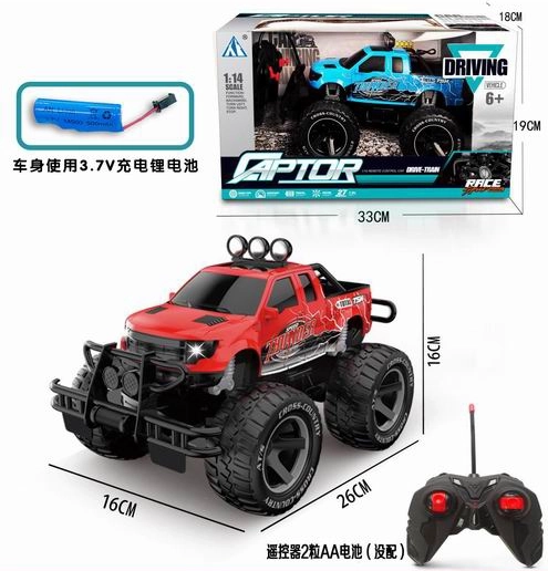 Op afstand bestuurbare terreinwagen Jeep Raptor 1:14