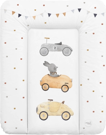 Ceba Baby zachte verschoonmat voor commode 50 × 70 cm Basic Bunny Driver