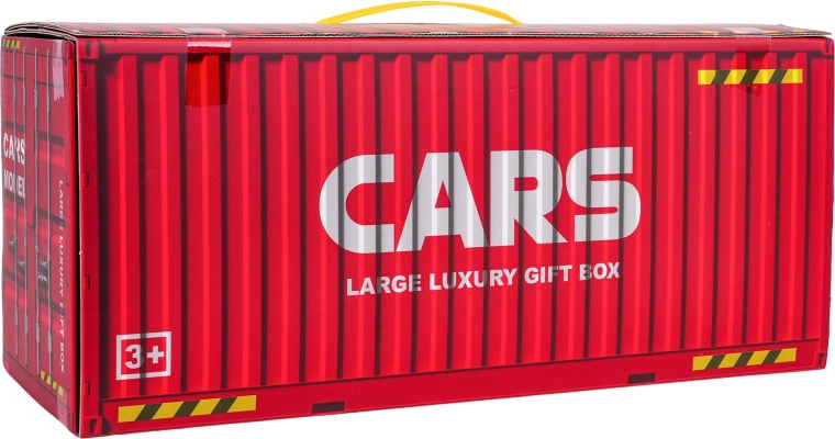 Mega set van metalen autootjes met garage en opvouwbare container