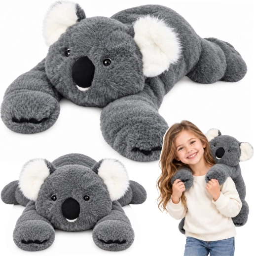Pluche koala met lange pootjes, grijs, 60 cm