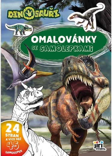 Kleurboek A4 met stickers – Dinosaurussen