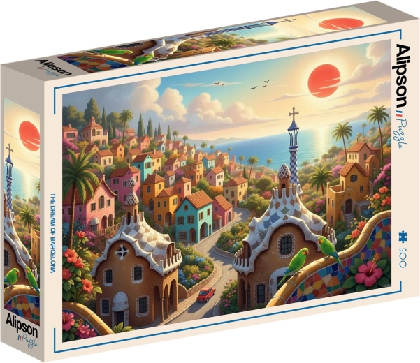 Alipson puzzel Droom over Barcelona 500 stukjes