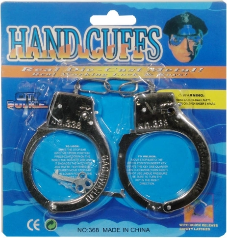 Metalen kinderhandboeien met sleuteltjes