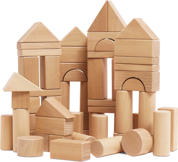 Le Toy Van natuurlijke houten blokken 60 stuks