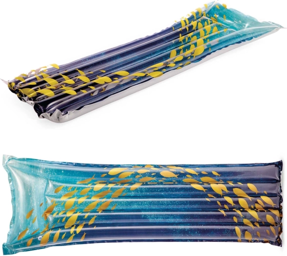 Opblaasbaar luchtbed voor in het water met visjes INTEX 183 × 69 cm