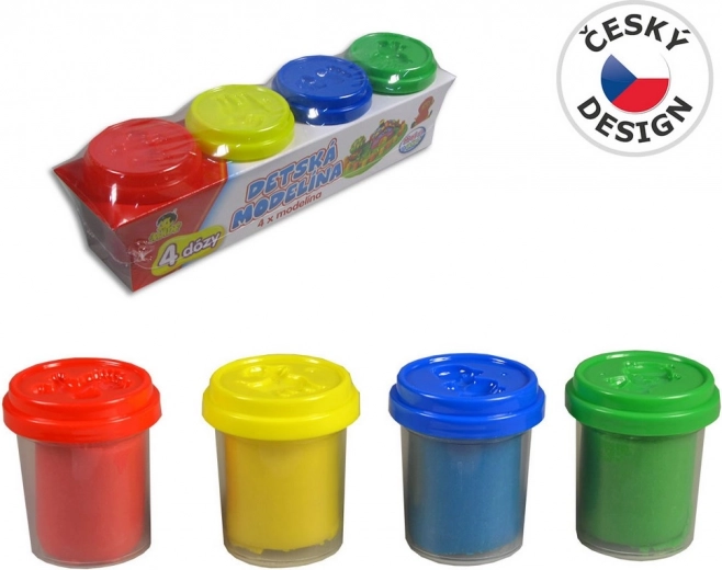 Boetseerklei voor kinderen – set van 4 kleuren