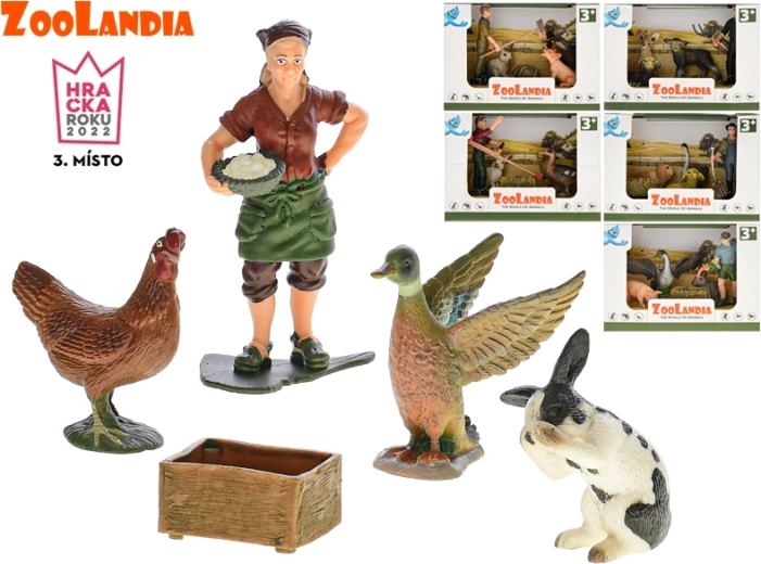 Zoolandia boerderij – set met diertjes en accessoires (6 soorten)