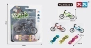 Fiets + skateboard (set van 2 stuks)