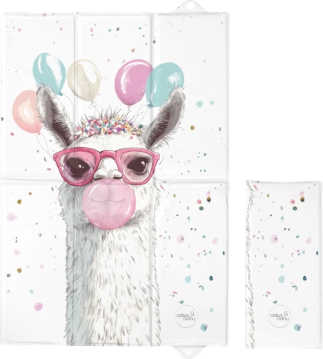 Ceba baby reisverschoonmatje Basic Crazy Lama 60 × 40 cm