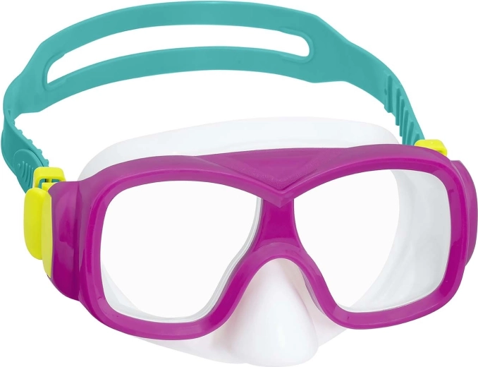 Bestway duikmasker voor kinderen roze-turkoois