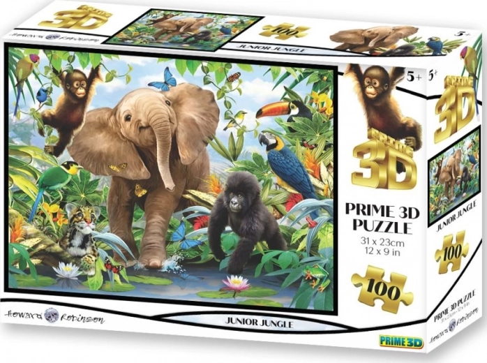 PRIME 3D Puzzel Jungle 3D 100 stukjes