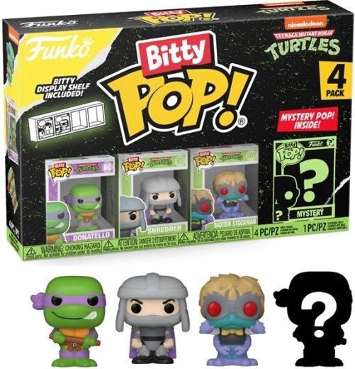 Funko Bitty POP! Teenage Mutant Ninja Turtles Donatello – verpakking met 4 figuren
