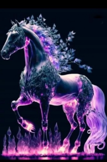 Diamond painting Paardengeest 30x40cm