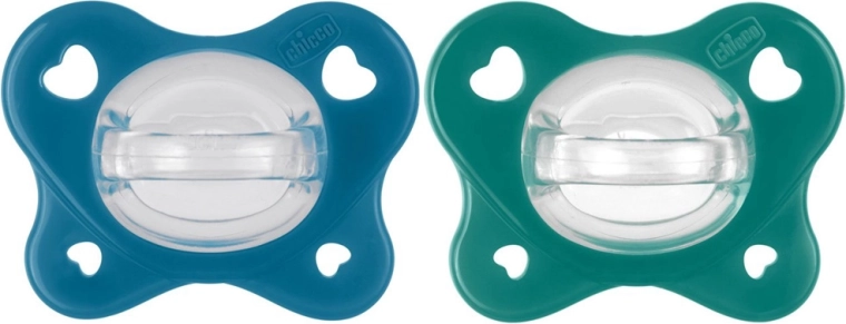 Chicco fopspeentjes PhysioForma Dual Soft blauw 16–36 maanden - 2 stuks