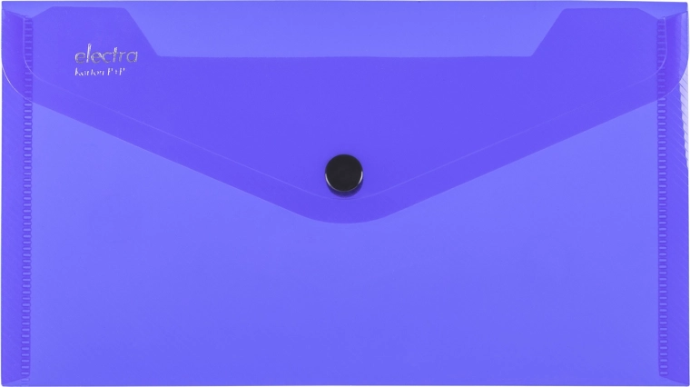 Mapje met drukknoop donkerblauw