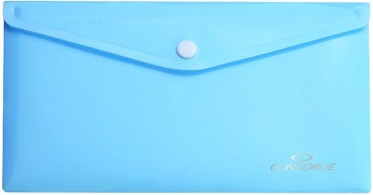 Documentenmappen met drukknoop DL pastelblauw CONCORDE